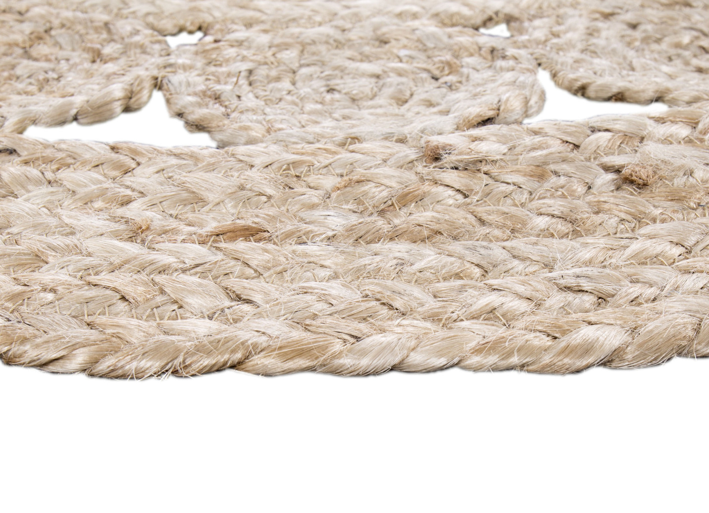 Boho Teppich, handgeflochten