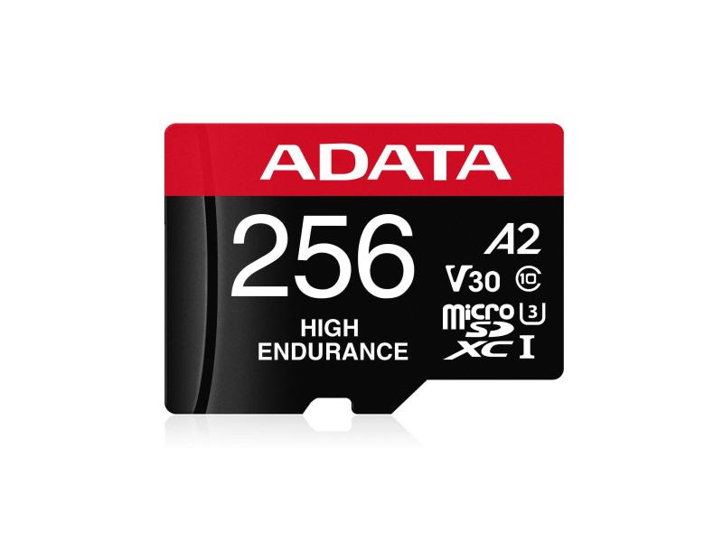 ADATA microSDXC-Karte High Endurance 256 GB SD-Karte, UHS-I U3 Class 10 V30 A2, 256 GB