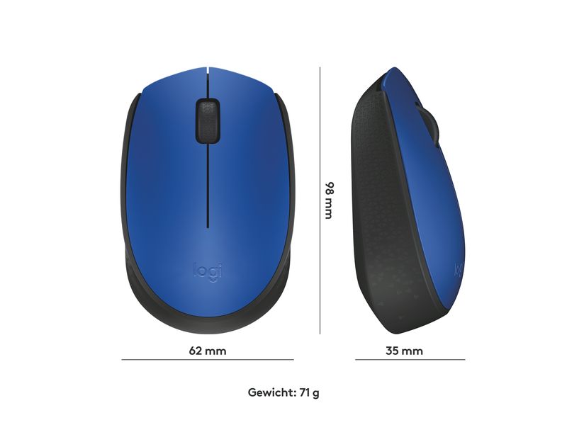 Logitech Mobile Maus M171 , kabellos Kleine Wireless-Maus für Links- & Rechtshänder mit bis zu 12 Monaten Batterielaufzeit