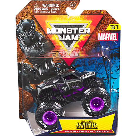 Monster Jam 1:64 marvel single packs - assorteret