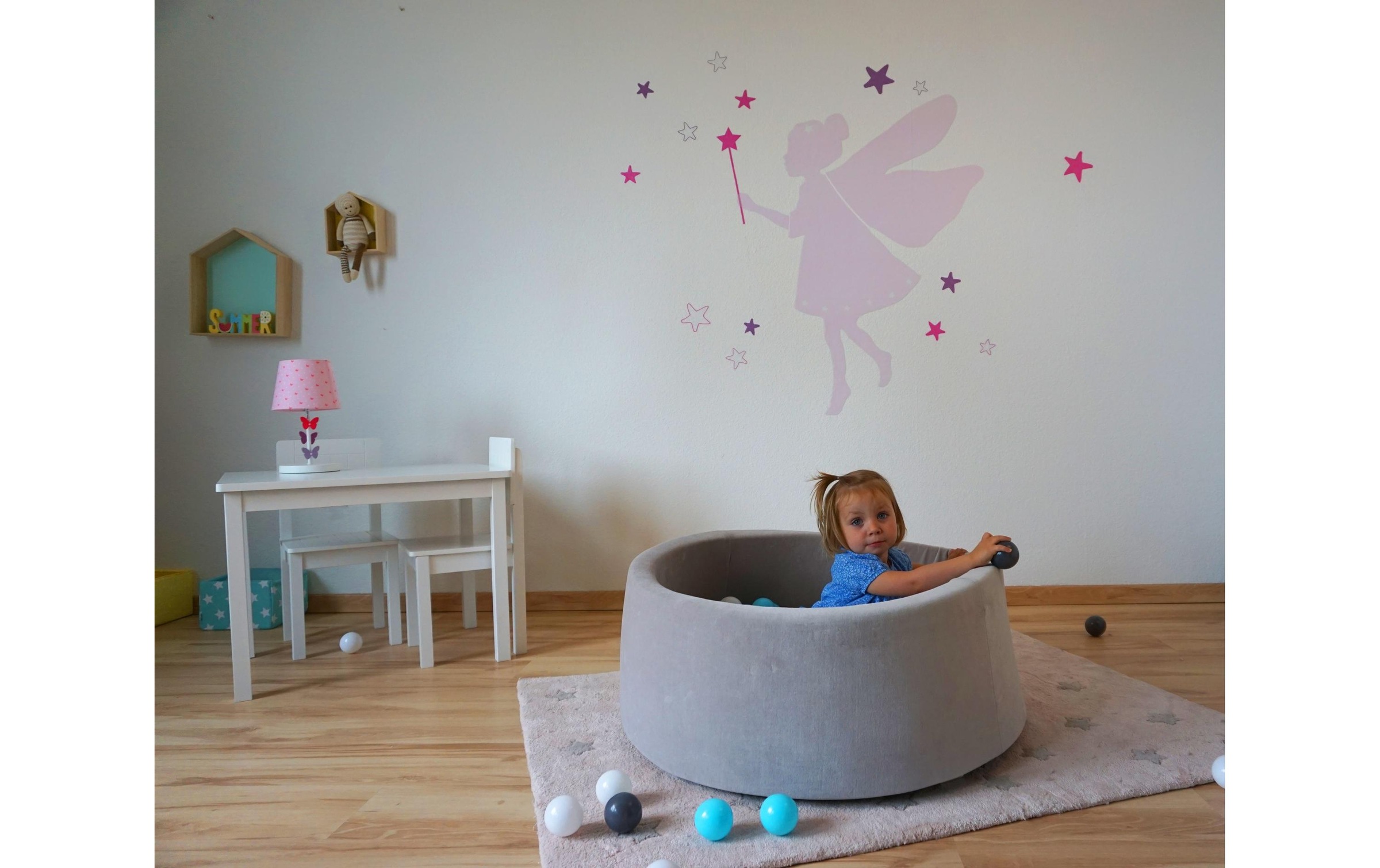 Knorrtoys® Bällebad »Grey 300 Bälle creme/grey/lightblue«