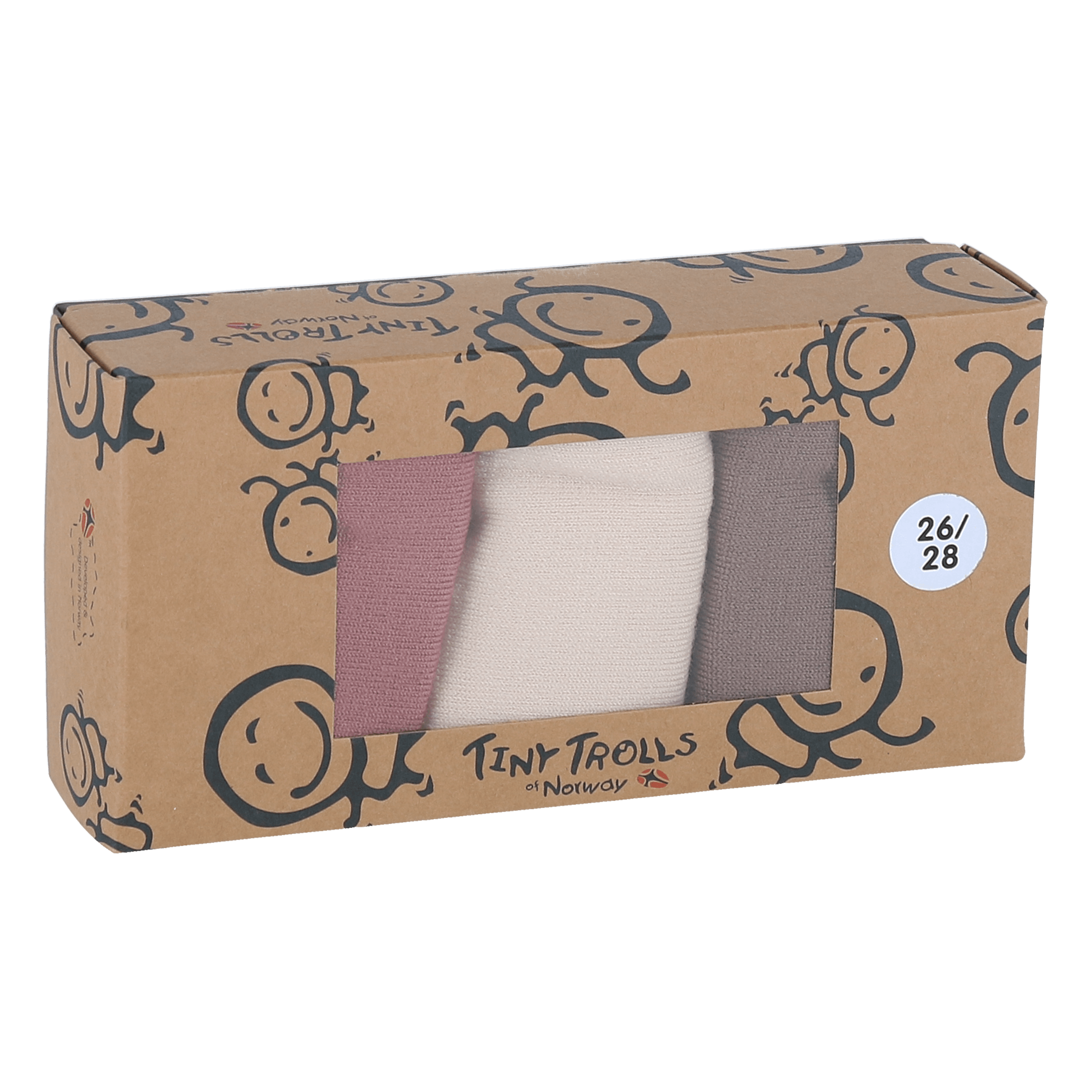 Tiny Trolls of Norway Tottil ullsokk 3pk - Sokker