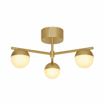 Nordlux plafondlamp Contina geborsteld messing 5W - G9
