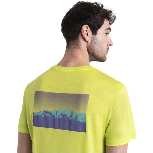 T-shirt randonnée ICEBREAKER M MERINO 150 TECH LITE III SS TEE NATURAL RUN CLUB 2.0 HYPER