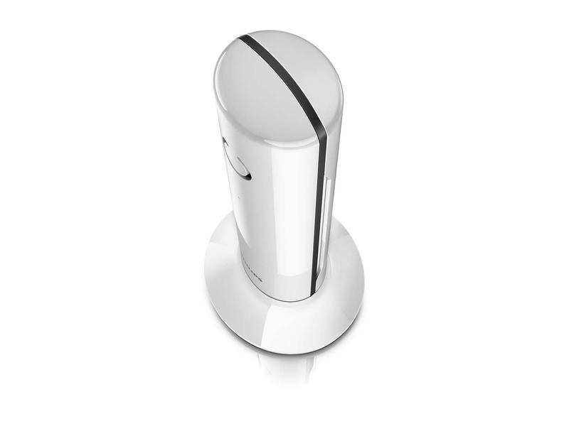 Philips Schnurlostelefon M4501W Weiss Linea, schnurloses Design-Telefon – Eine Verbindung von klaren Linien