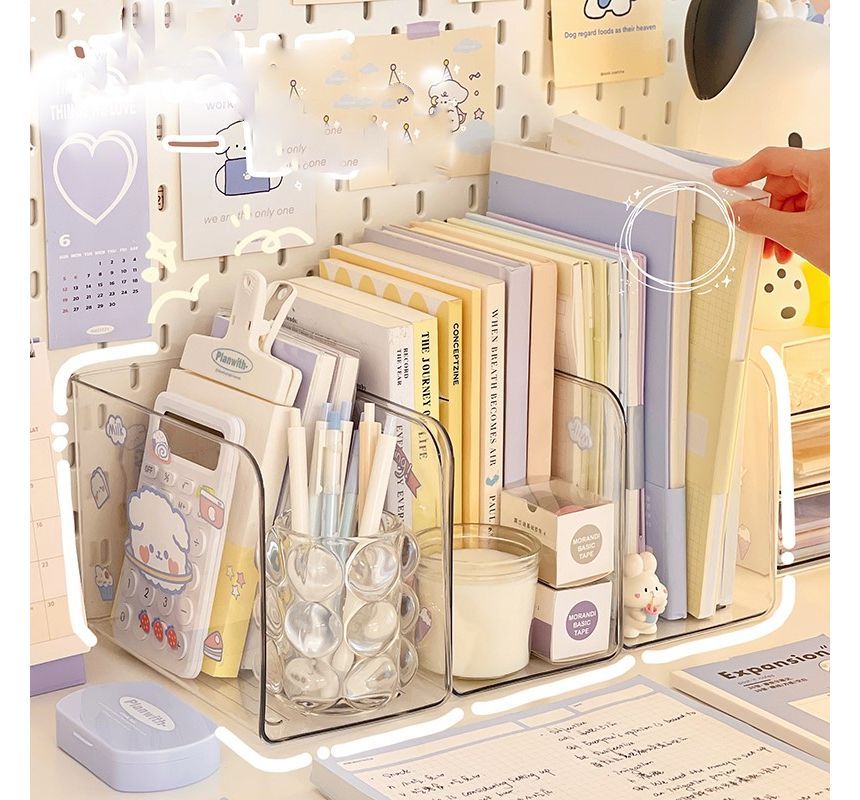 Yunikon - Transparante plastic bureau-organizer