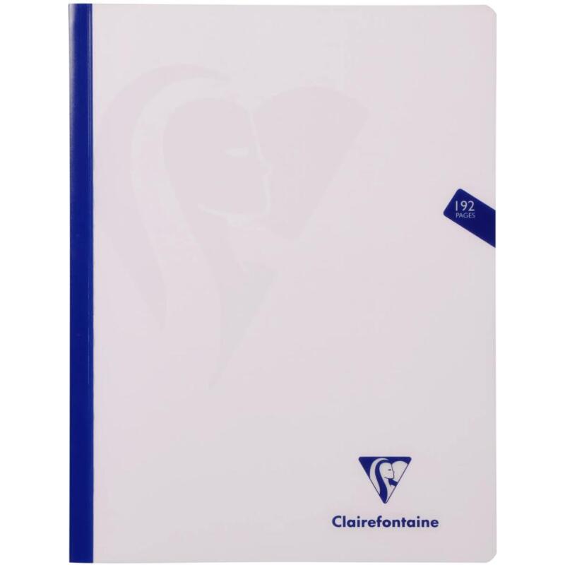 Mimesys cahier brochure cousue 24x32cm 192 pages petits carreaux couverture polypropylène Couleur aléatoire - Assortis