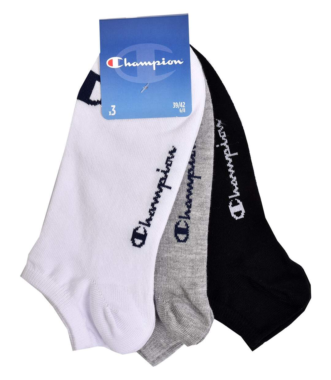 Chaussettes homme CHAMPION SPORT -Assortiment modèles photos selon arrivages- Pack de 6 paires SNEAKER CHAMPION