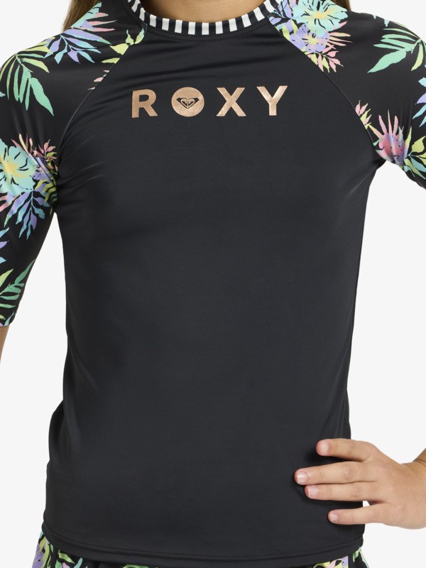 Roxy Active Lycra manches courtes Noir Filles 6-16 ans