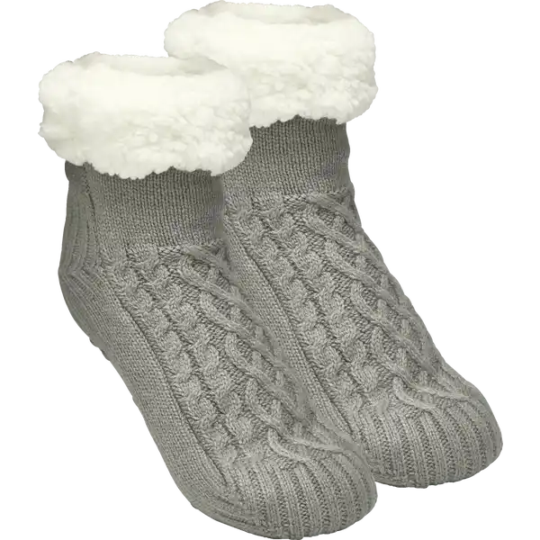 Ankle-Homesocks grau Gr. 35 / 38