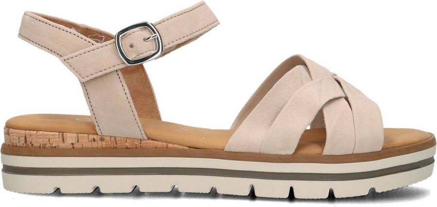 GABOR Dames 083.3 Maat: 39 Materiaal: Suède Kleur: Beige