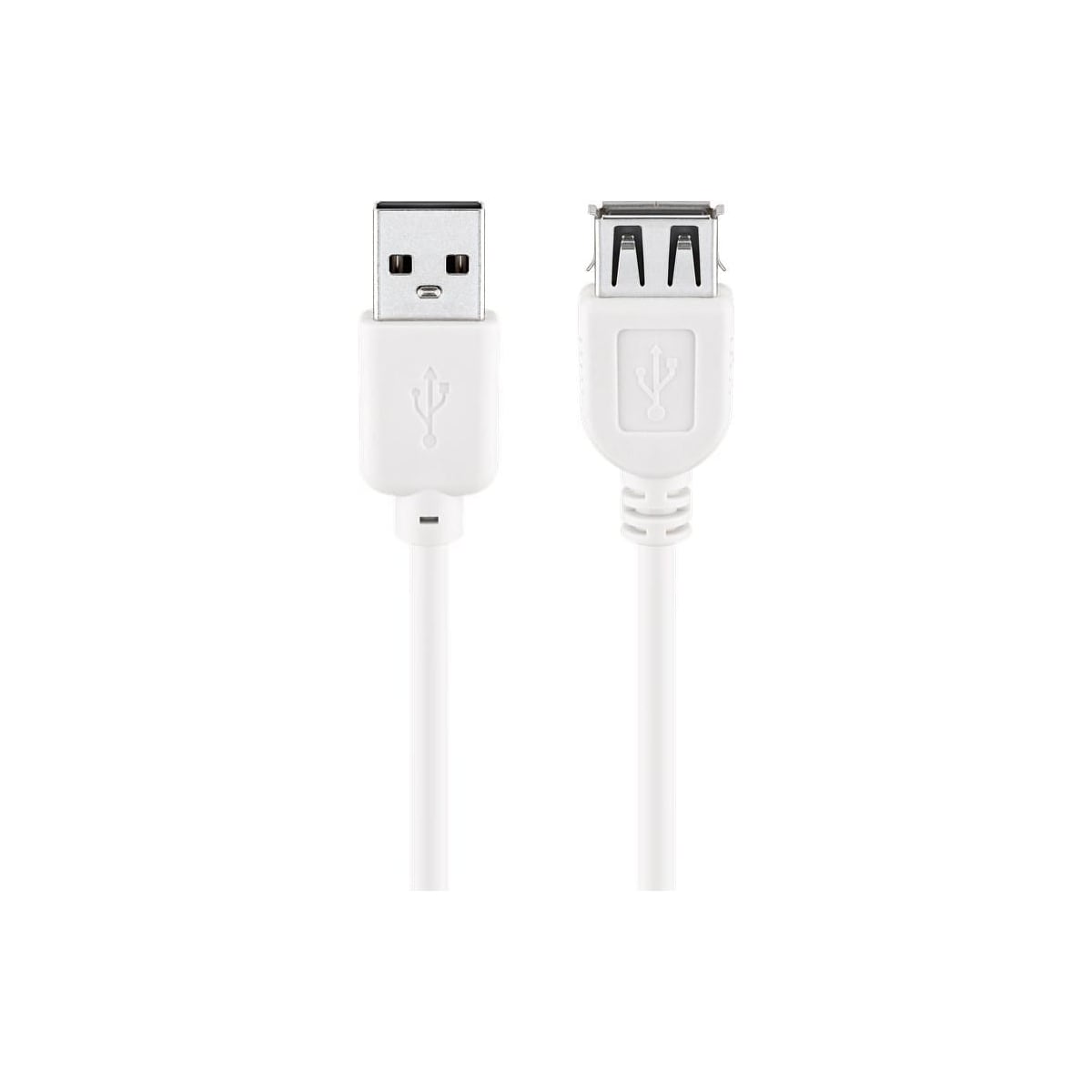 USB 2.0 Hi-Speed skjøtekabel, hvit