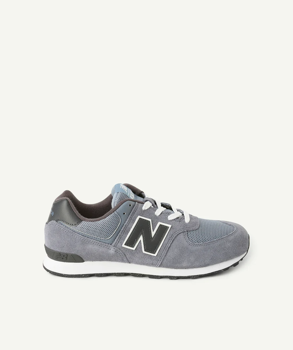 NEW BALANCEBASKETS ADO À LACETS 574 NOIR ET GRIS