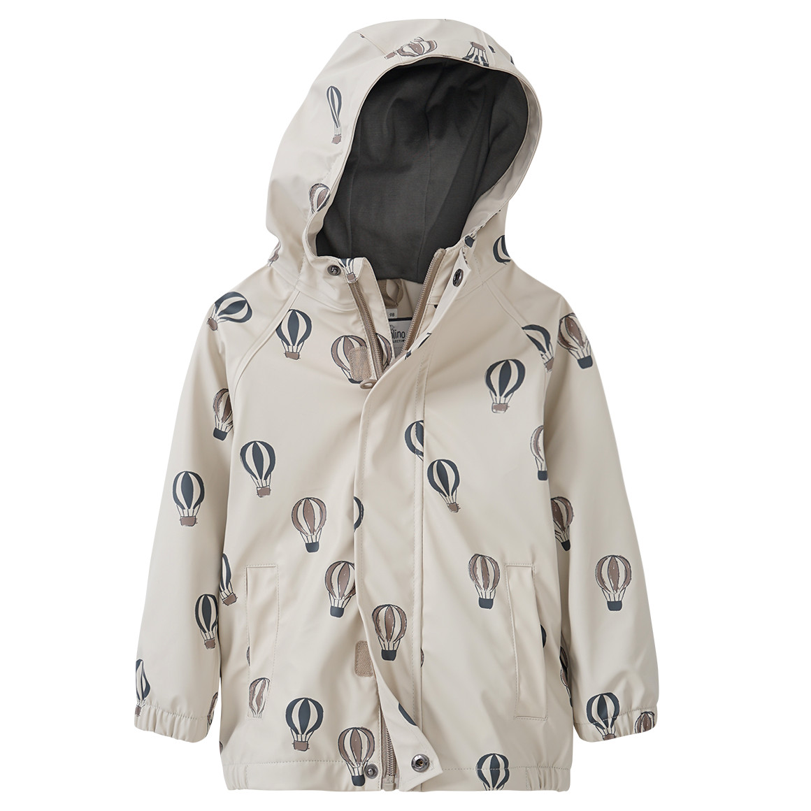Topolino Pure Collection Kinder Regenjacke mit Allover-Print hellbeige