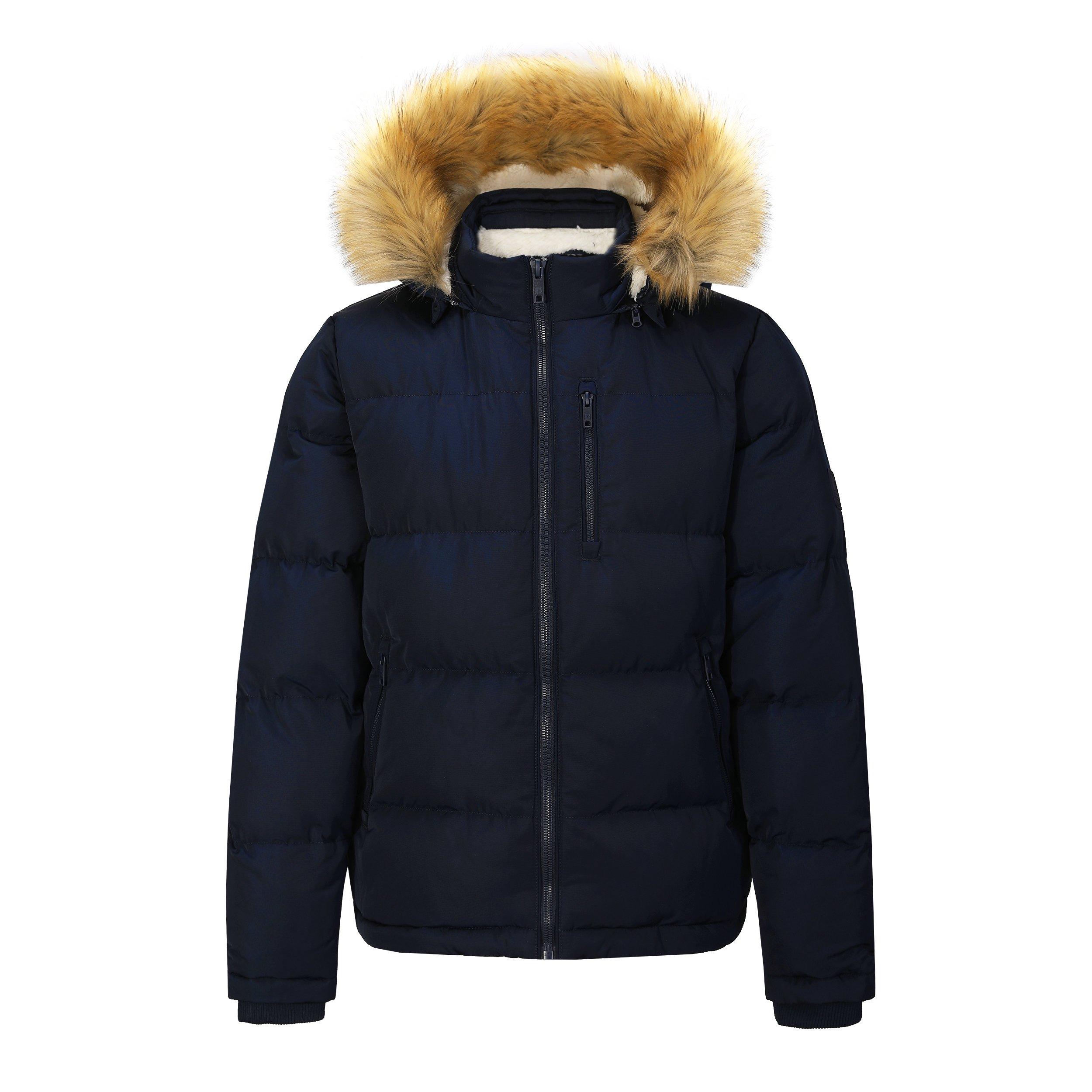 SoulCal Mens 2 Zip Bubble Jacket