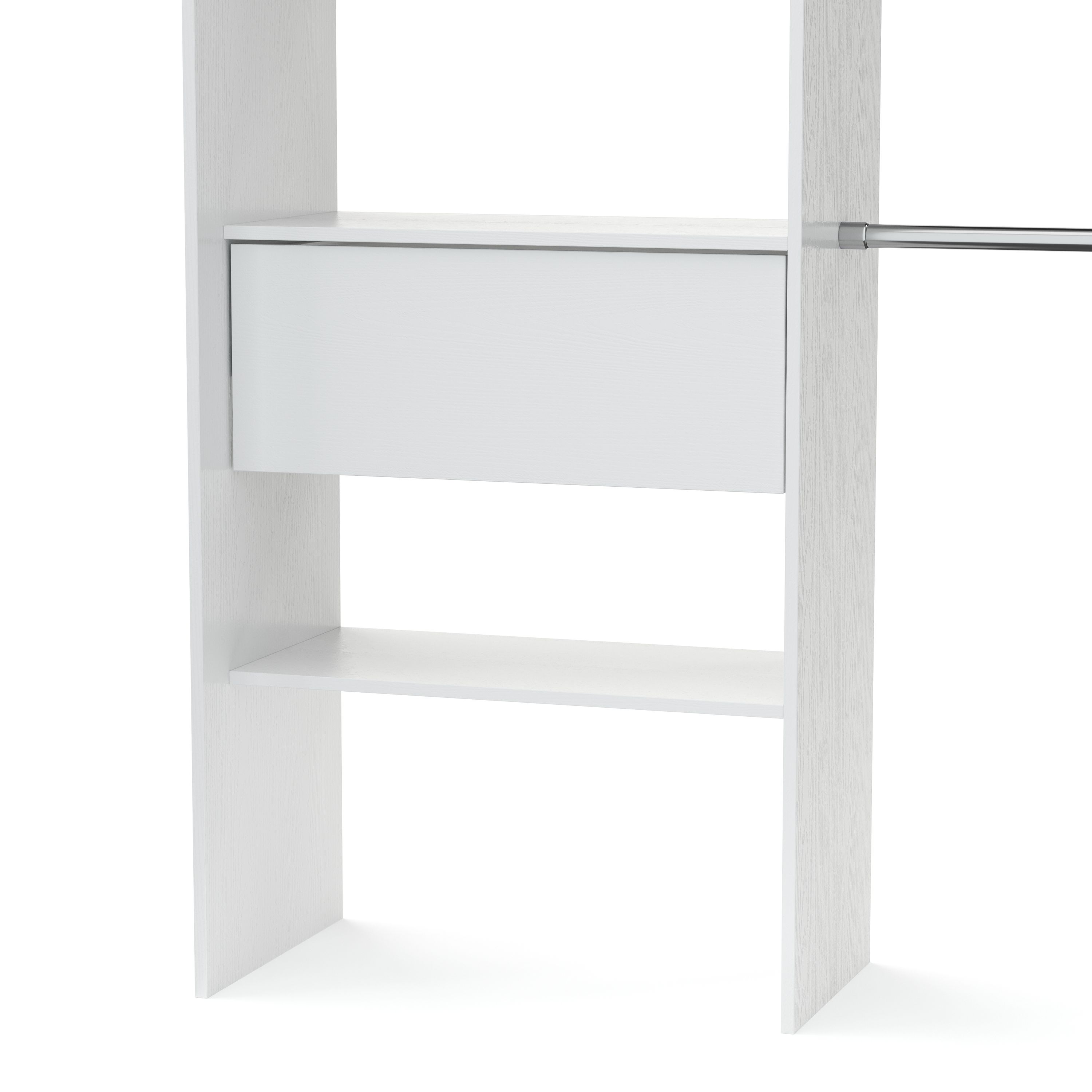 Garderobe Kleiderschrank GUEST 167 x 177 cm weiss