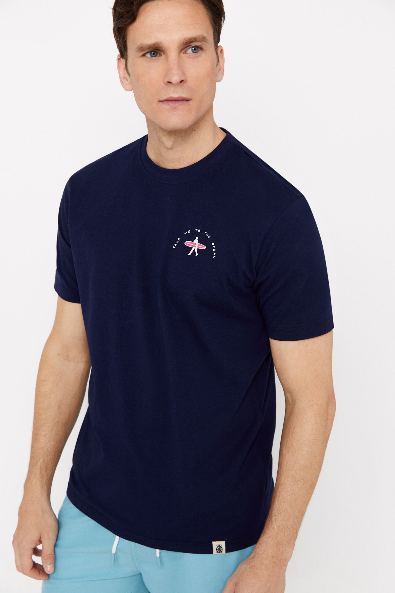 Camiseta estampada - Azul marinho