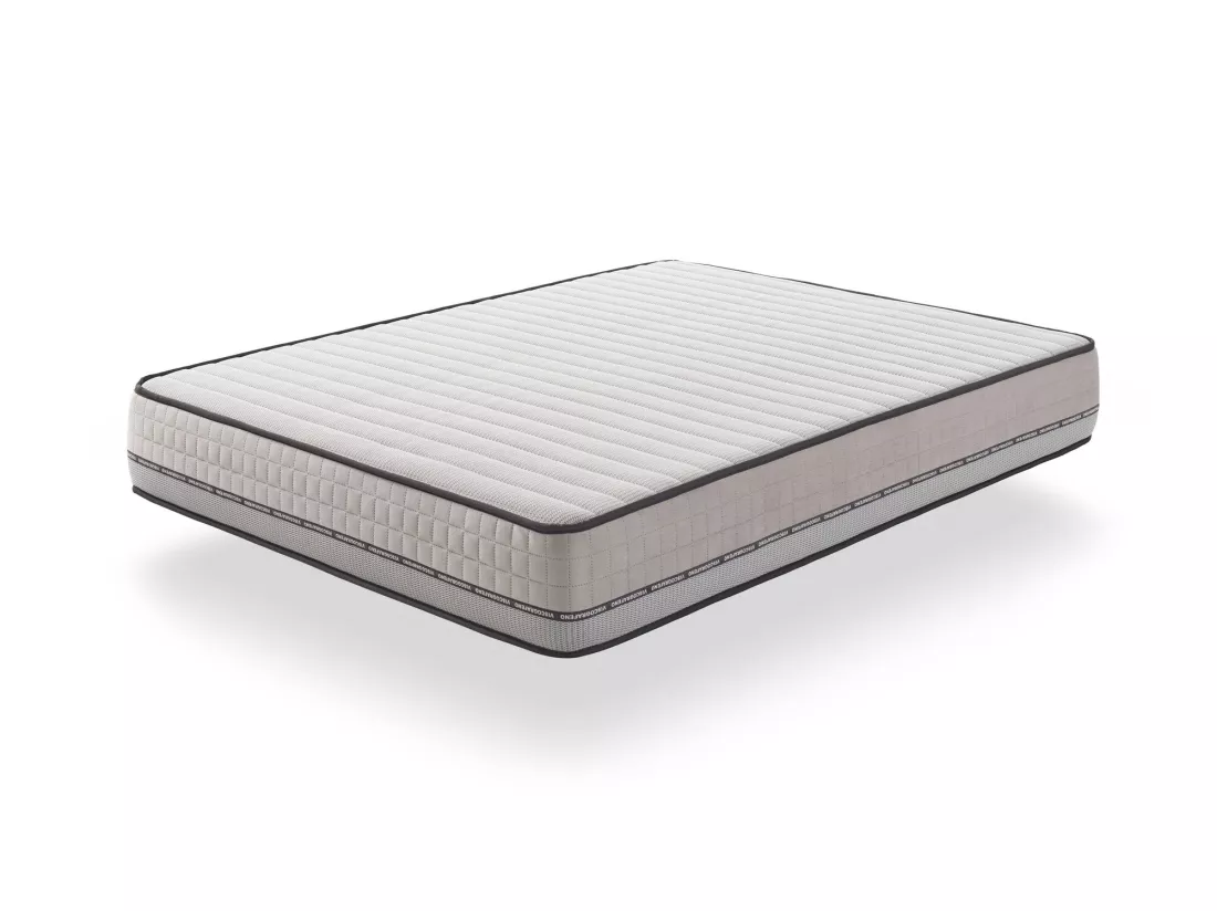 Naturalex - Matelas Visco-carbone 140x190 cm - Mousse HR - Soutien Blue Latex - Très Épais 24 cm, Mémoire de forme, 7 zones, Antistress - Réversible été, hiver
