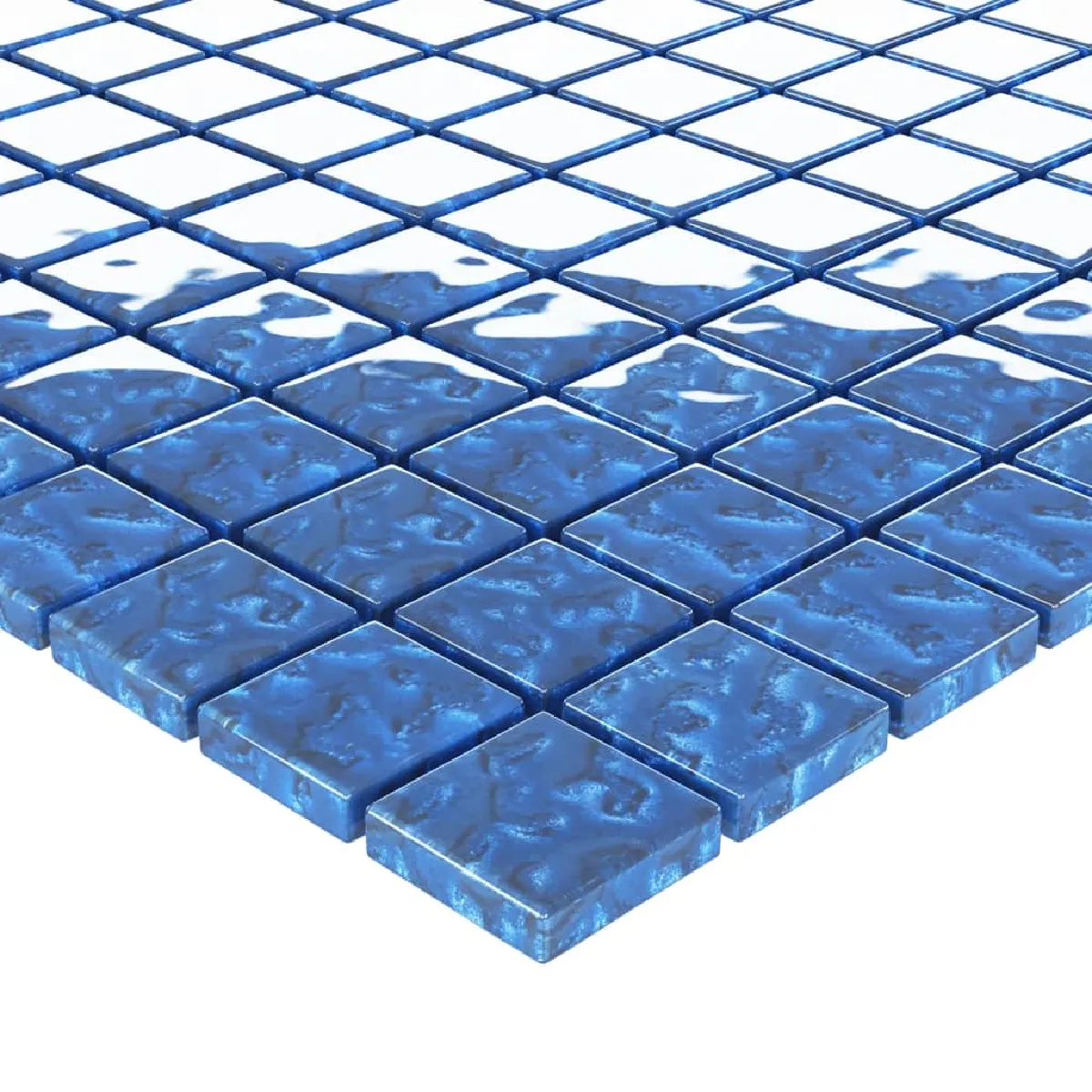 vidaXL Carreaux Mosaïque Bleus