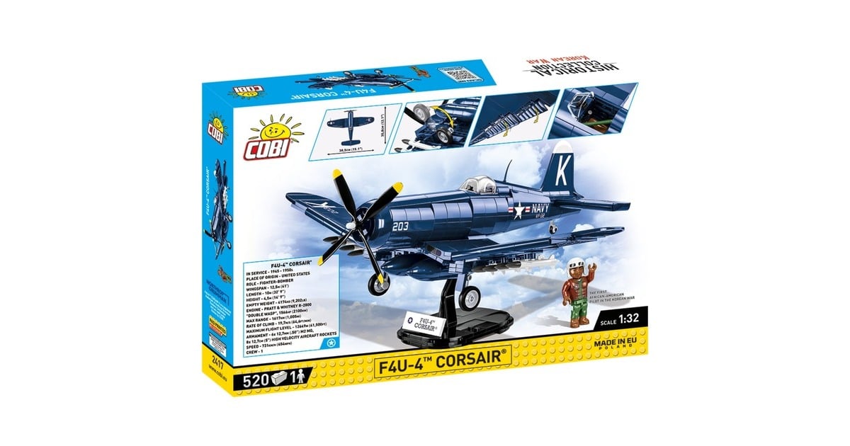 COBIHistorical Collection - F4U-4 Corsair Constructiespeelgoed  (Schaal 1:35)