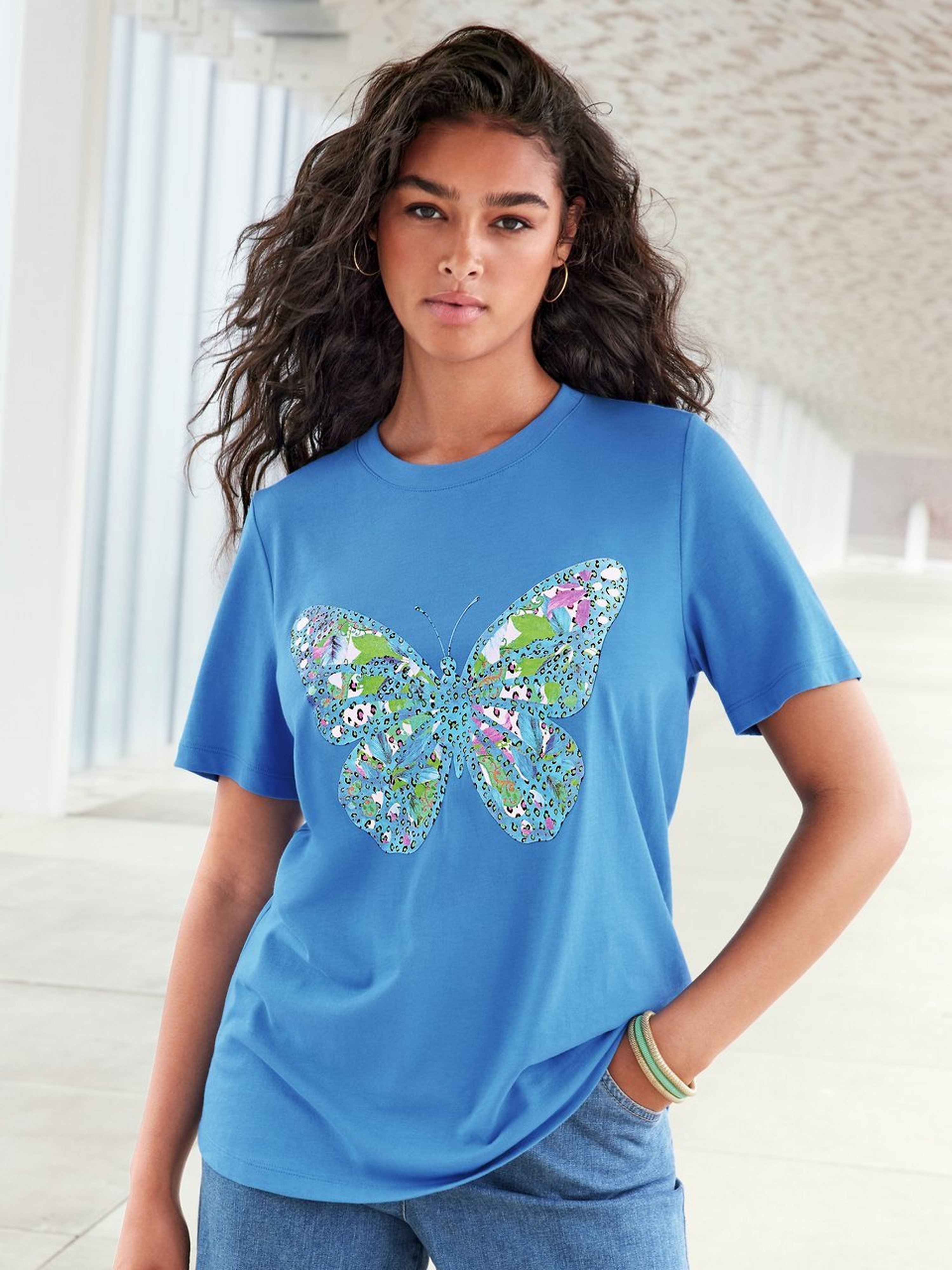 Rundhals-Shirt