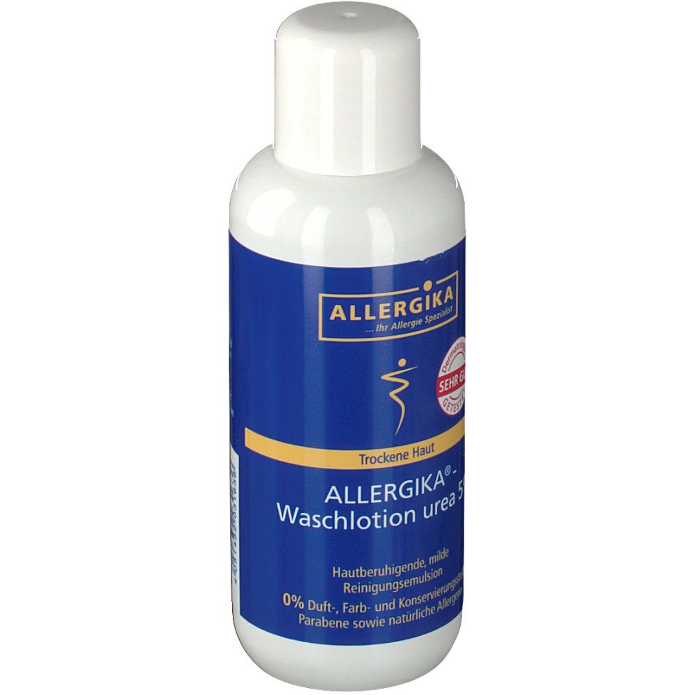 ALLERGIKA® Waschlotion Urea 5% - Hautberuhigende, milde Reinigungsemulsion bei trockener und sehr trockener Haut