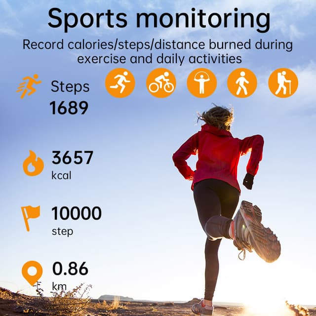Smart Ring R1000 – Søvnmonitor, Bluetooth 5.0, Blood Oxygen Monitor Guld 12