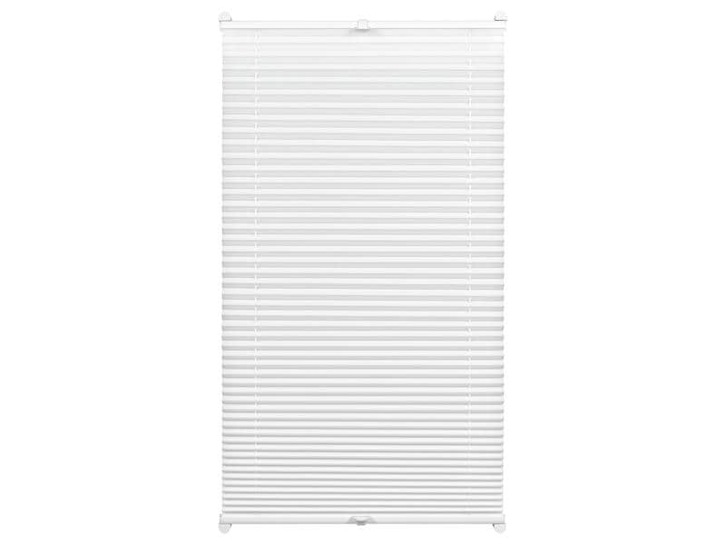 Gardinia Plissée Easyfix, blickdicht 40 x 130 cm, Weiss Plissée mit zwei Bedienschienen