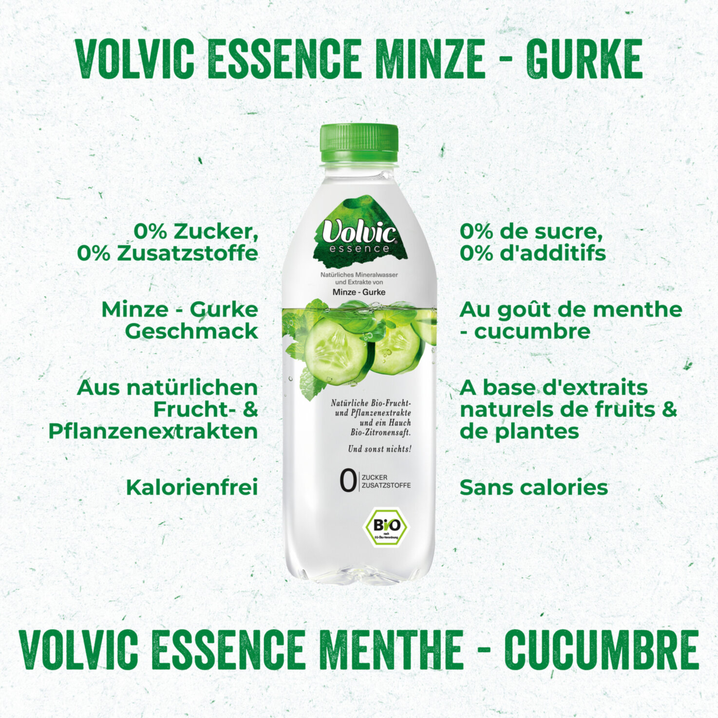 Volvic Essence Minze & Gurke 6x75cl -450cl