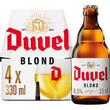 Duvel - Blond - Fles - 4 x 330ML