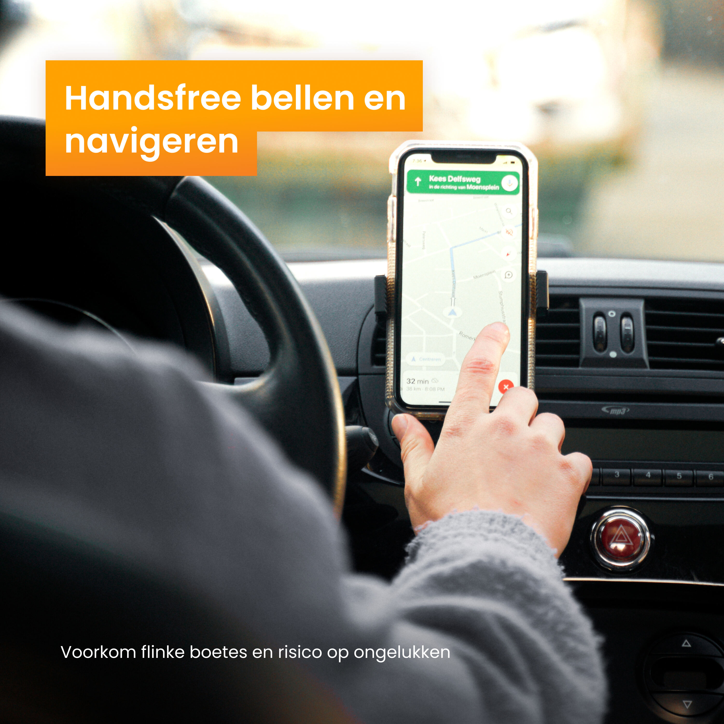 R2B Ventilatie Rooster 360˚ Rotatie Telefoonhouder Auto