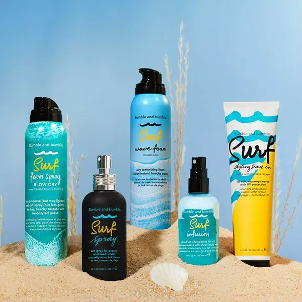 Spray de surf Bumble and Bumble, efeito praia salgada, acabamento fosco, 125ml