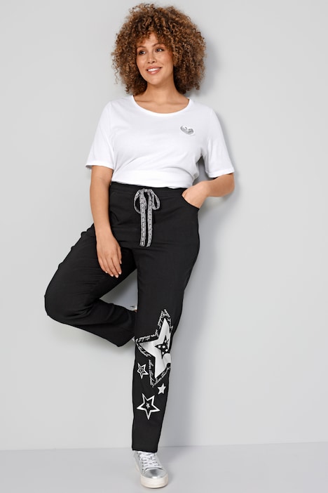 Jogginghose, Metallic-Stern, Elastikbund