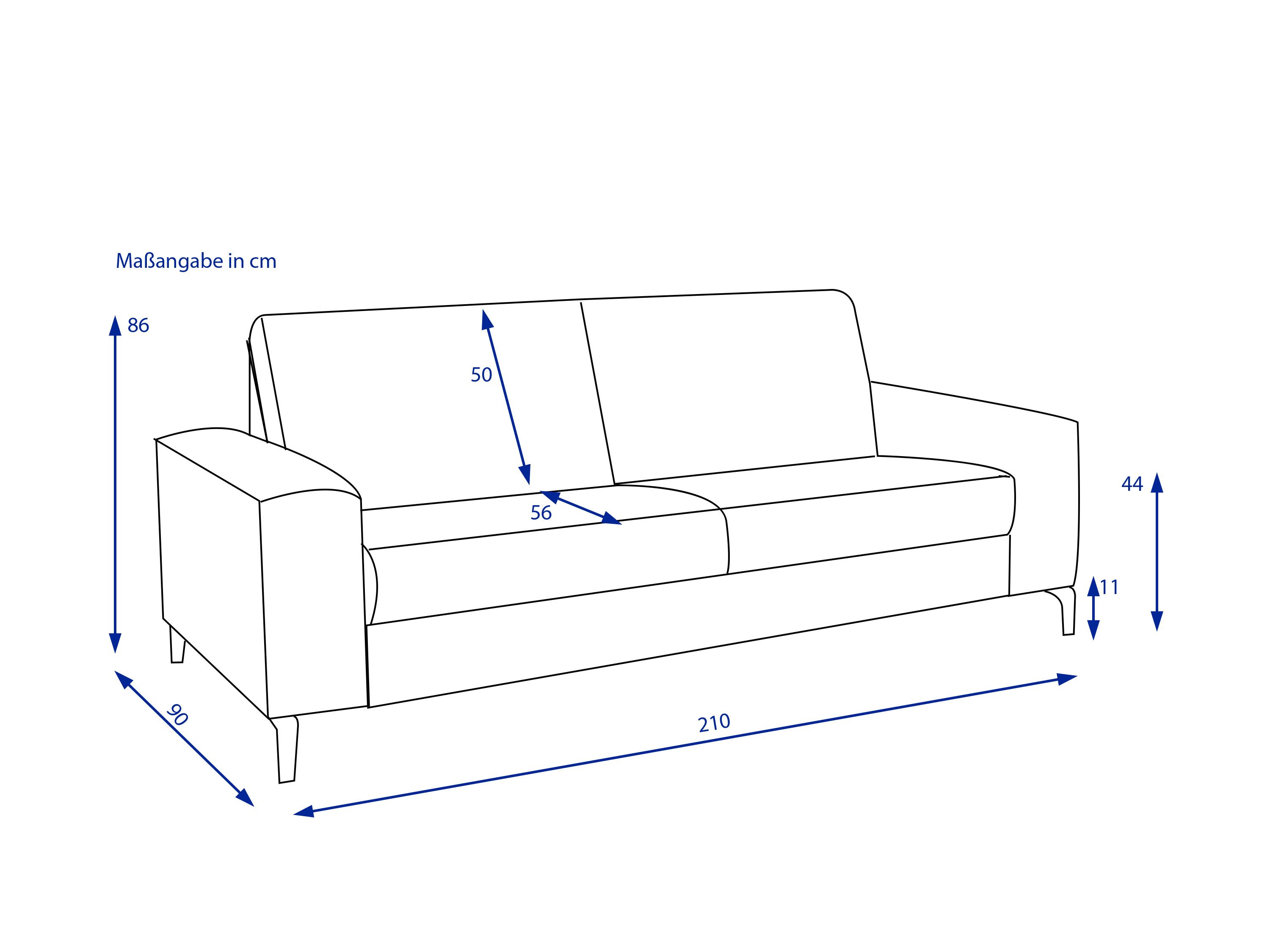 Sofa 2,5 Sitzer MONDO MARICA