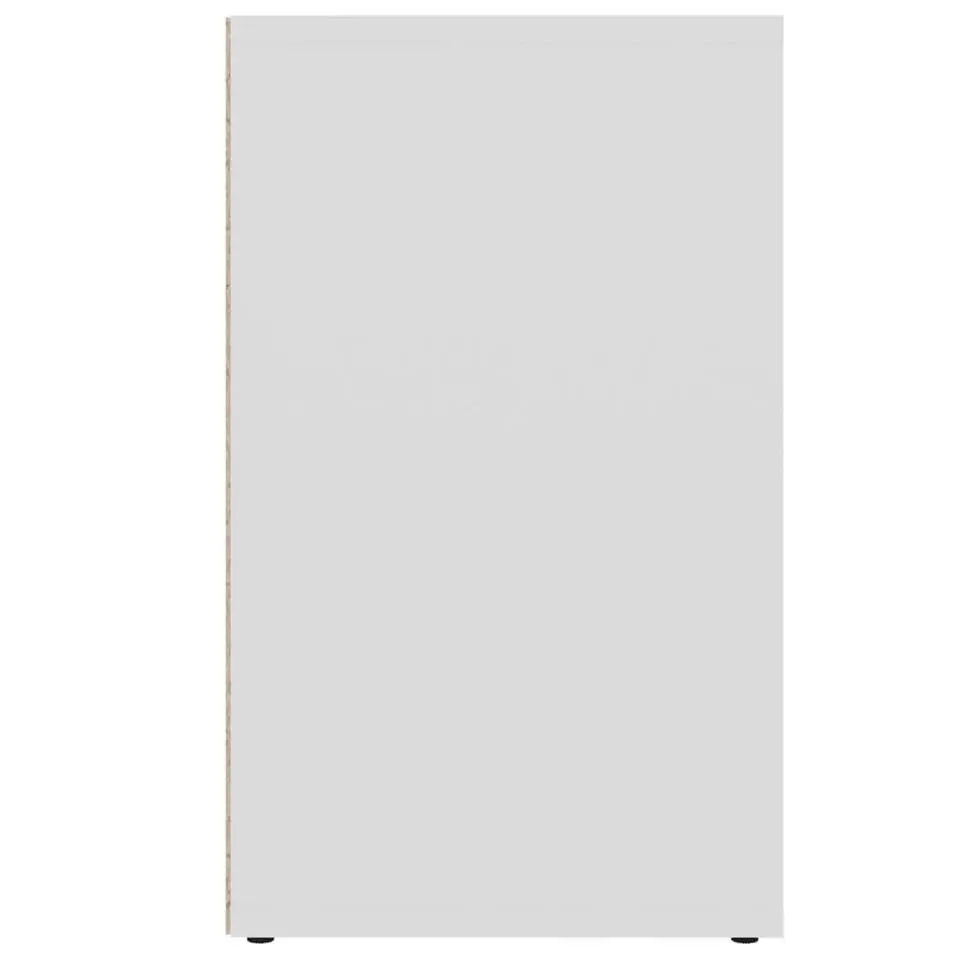 vidaXL - Schoenenrek - Wit - Bewerkt hout - 2 stuks