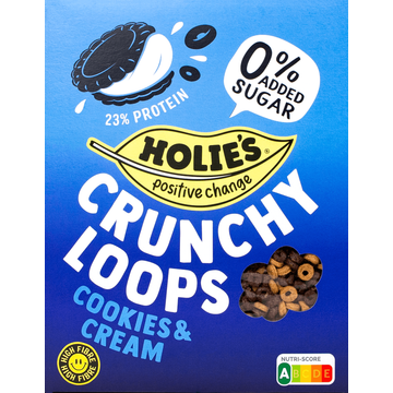 Holie's Crunchy Loops Cookies & Cream 350 g