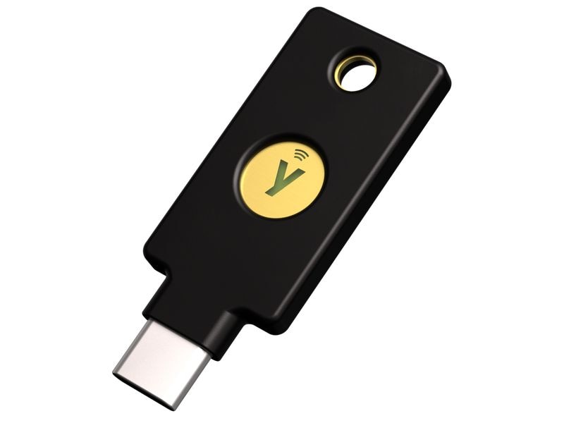 Yubico Security Key C NFC FW5.7 USB-C, 1 Stück Legen Sie die Messlatte für Sicherheit höher mit moderner FIDO-basierter phishing-resistenter MFA