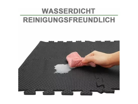 Tapis Mousse, 18pcs, Mousse EVA 30x30cm, Tapis de Sport de Sol, Dalles en Mousse sans BPA, Tapis de Gym