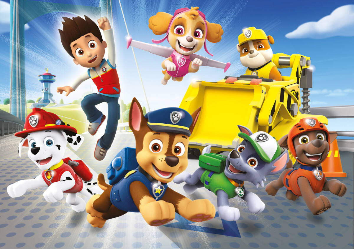 Paw Patrol Puslespil - Super Color - Clementoni - 60 Brikker