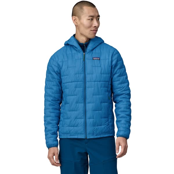 Doudoune randonnée PATAGONIA M'S MICRO PUFF HOODY VESSEL BLUE