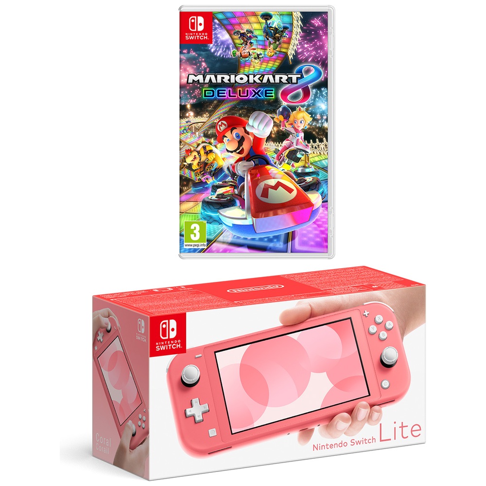 Nintendo Switch Lite Coral & Select Game