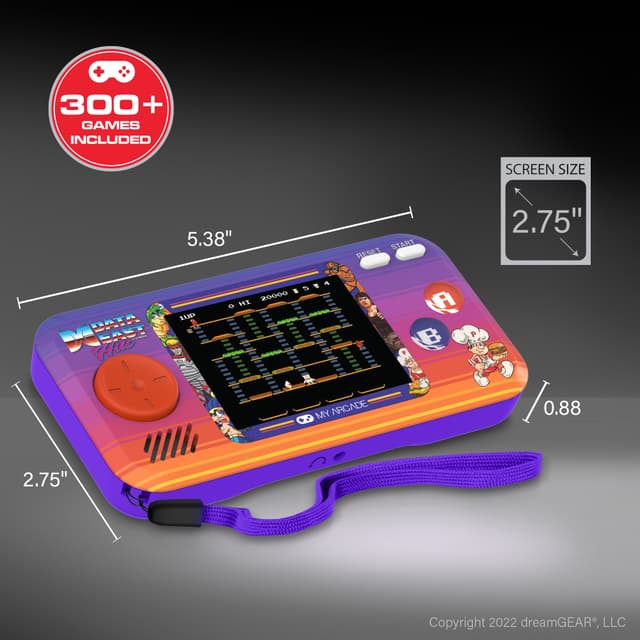 My Arcade Pocket Player Data East Hits håndholdt konsol