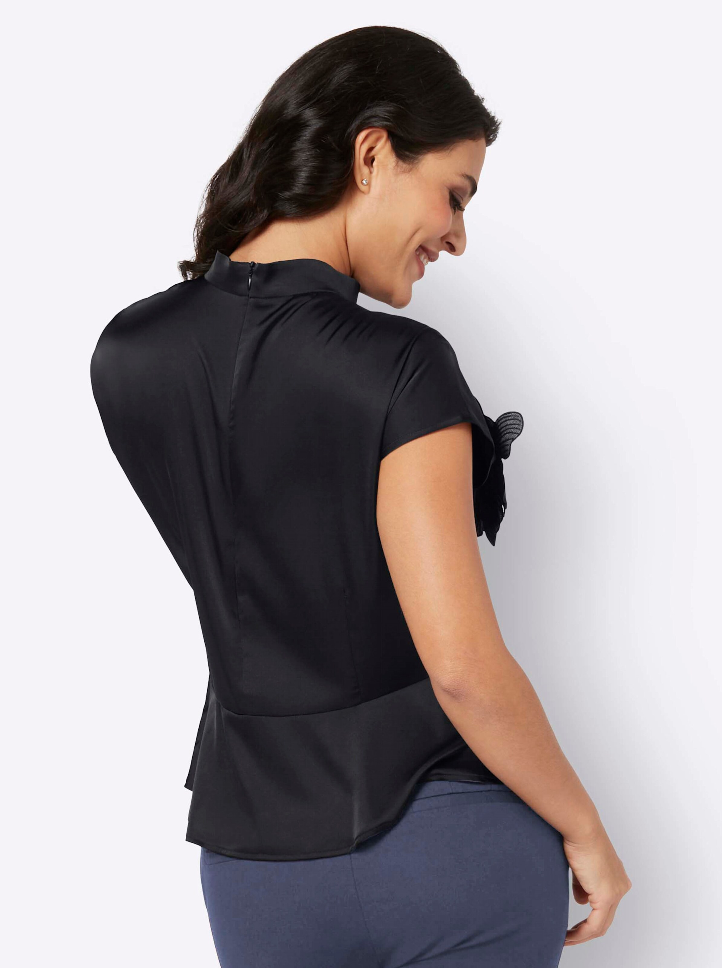 Bluse in schwarz