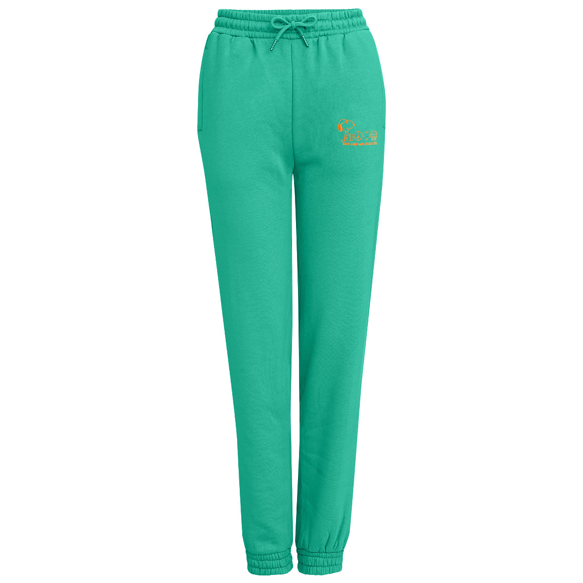 Jonas Nielsen Peanuts Jogginghose mit Stickerei grün