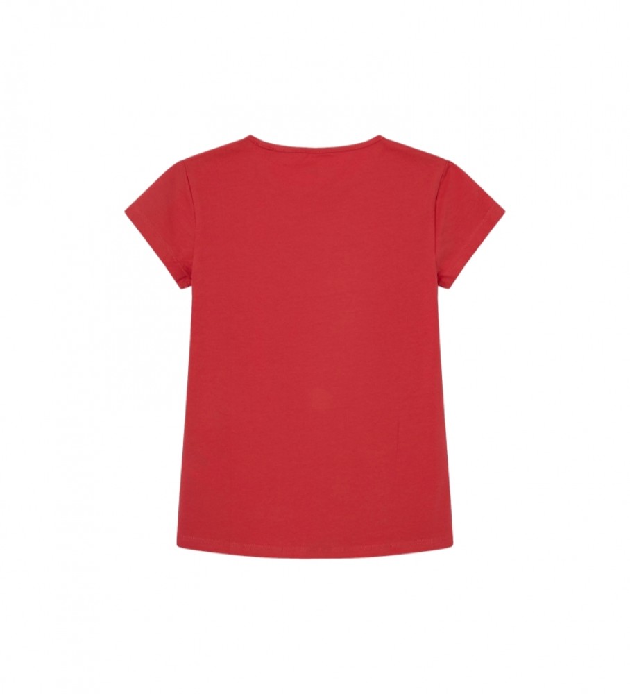 Camiseta vermelha Pepe Jeans Hana Glitter S/SN