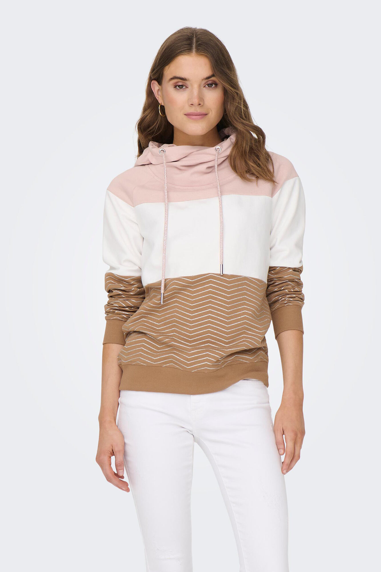 Blusa de manga comprida com decote em V