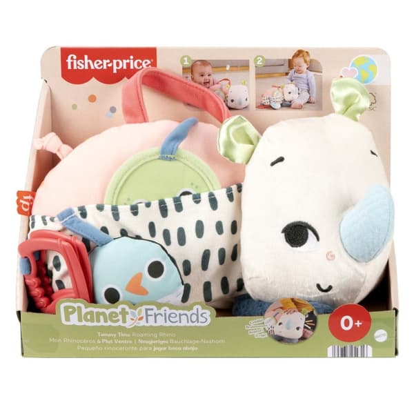 Fisher Price Planet Friends Tummy Time Rhino