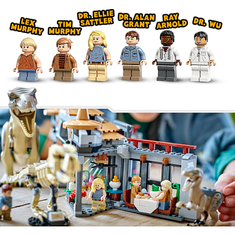 LEGO® Jurassic Park Besøgscenter: T. rex- og raptor-angreb 76961