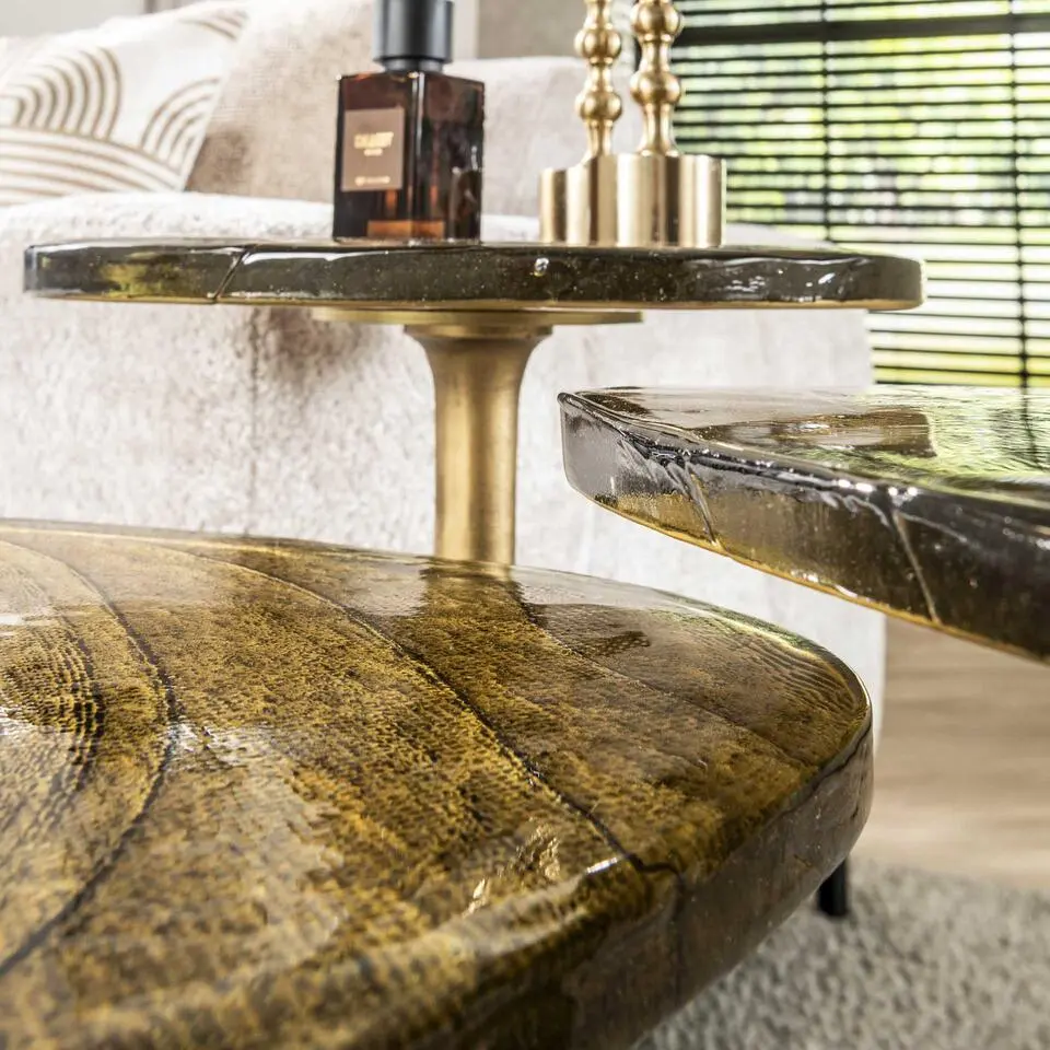 Hoyz Collection - Bijzettafel Eclipse S - Goud Antiek Finish