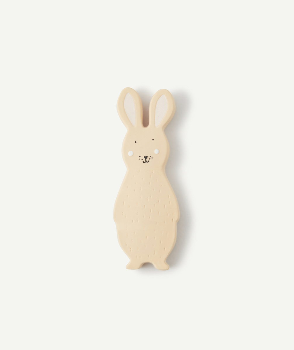 TRIXIEJOUET LAPIN EN CAOUTCHOUC NATUREL BÉBÉ